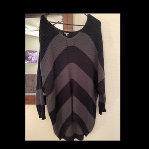 Oversized off the shoulder sweater